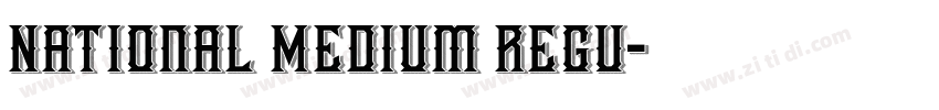National Medium Regu字体转换 National Medium Regu字体转换